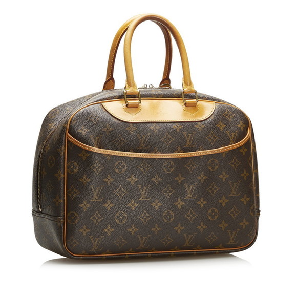Louis Vuitton Monogram Deauville Handbag M47270 Brown PVC Leather Ladies LOUI... - Picture 2 of 11